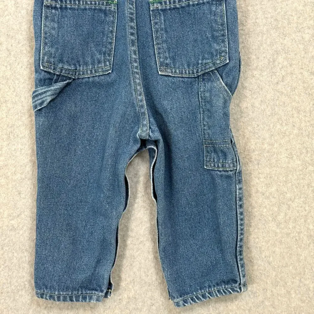 Vtg OshKosh B'Gosh Vestbak Denim Overalls Size 18M Classic Everyday USA